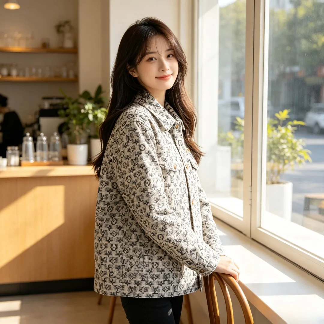 Louis Vuitton/Louis Vuitton all-over embroidered old flower lapel jacket